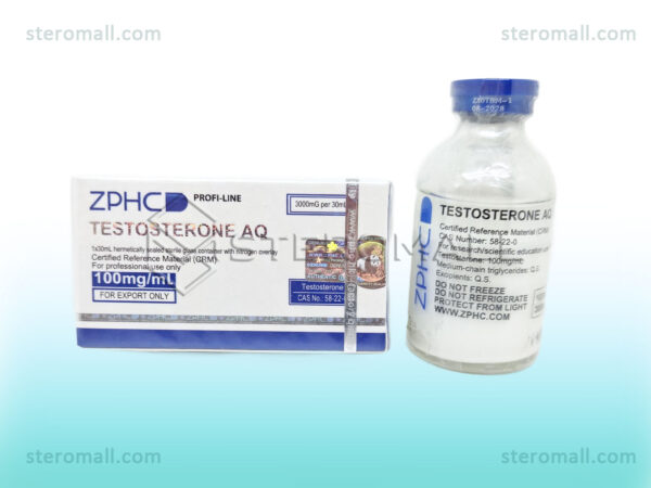 ZPHC Testosterone AQ 100mg/ml 30ml vial